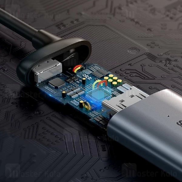 تبدیل Type C به VGA بیسوس Baseus Enjoyment Type-C to VGA+PD HUB Convertor CAHUB-O0G