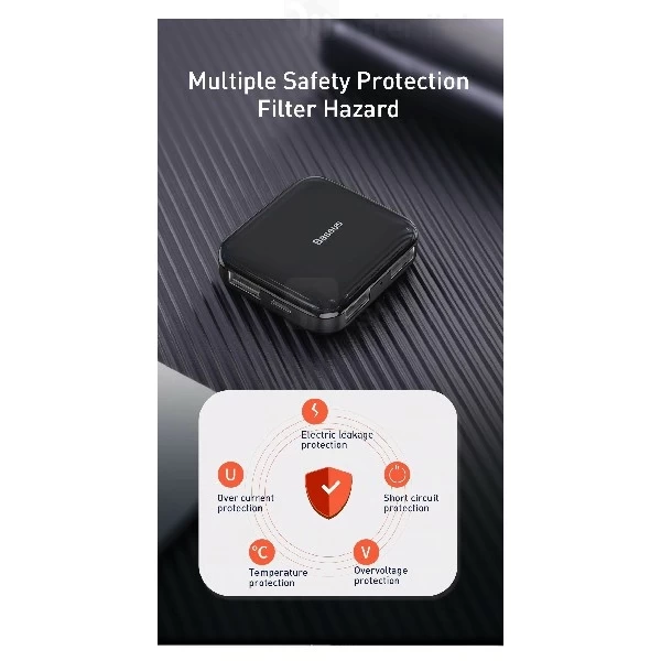 هاب 4 پورت بیسوس Baseus Fully folded portable 4-in-1 USB HUB CAHUB-CW01