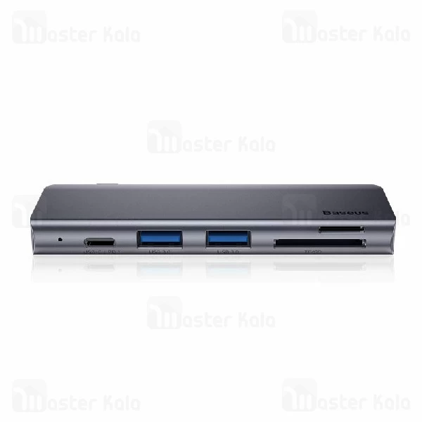 هاب شارژر و داک انتقال اطلاعات بیسوس Baseus Harmonica 5 in 1 HUB Adapter CAHUB-K0G