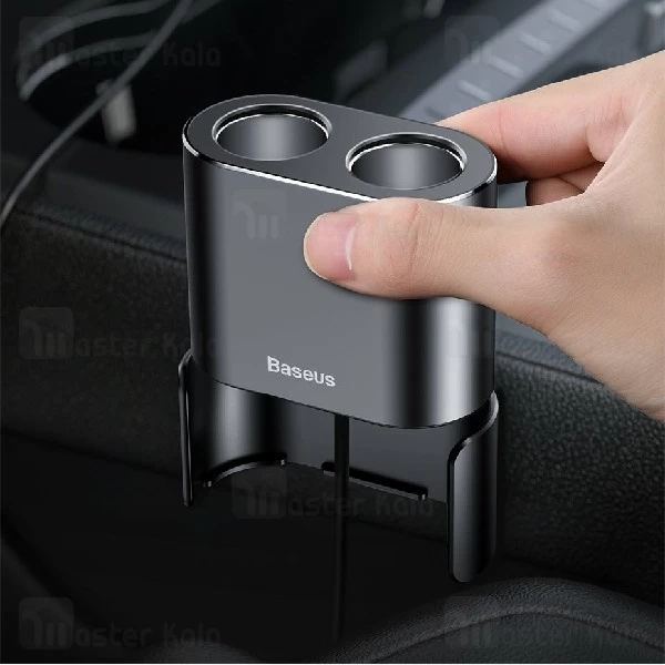 شارژر فندکی بیسوس Baseus High Efficiency One to Two Cigarette Lighter CRDYQ-01 توان 80 وات