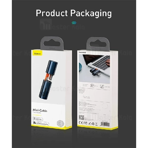 رم ریدر OTG بیسوس Baseus mini-cabin card reader CADKQ-A0G