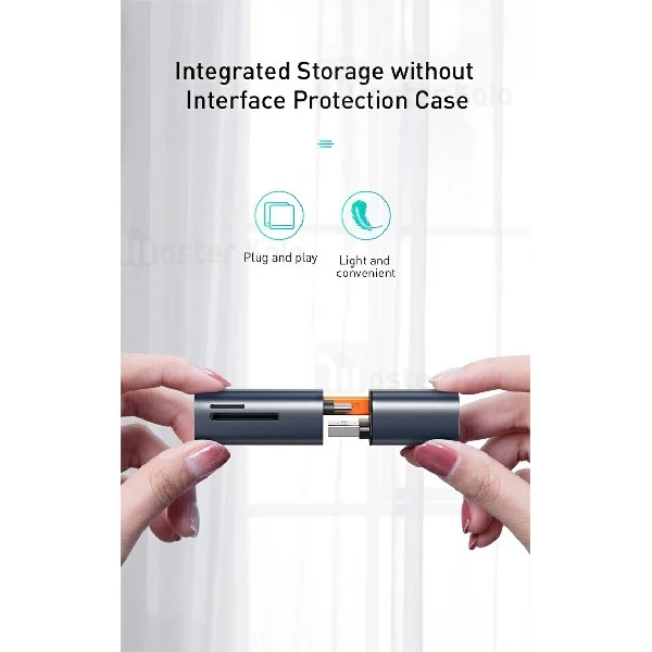 رم ریدر OTG بیسوس Baseus mini-cabin card reader CADKQ-A0G