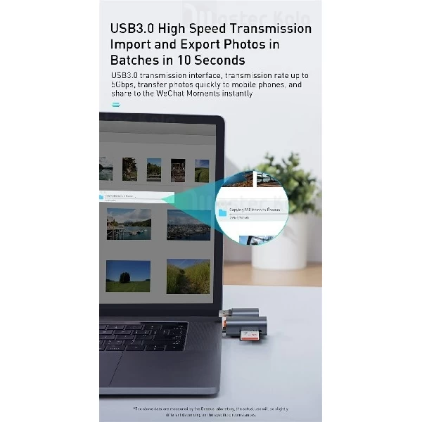 رم ریدر OTG بیسوس Baseus mini-cabin card reader CADKQ-A0G