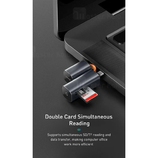 رم ریدر OTG بیسوس Baseus mini-cabin card reader CADKQ-A0G