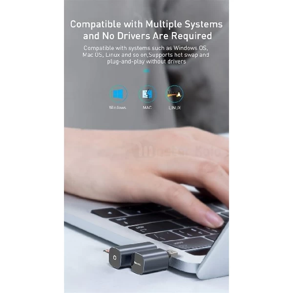 رم ریدر OTG بیسوس Baseus mini-cabin card reader CADKQ-A0G