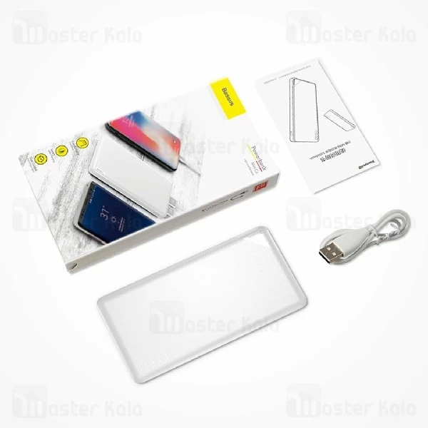 پاوربانک وایرلس 10000 بیسوس Baseus Mini Cu power bank PPALL-KU01 توان 2.1 آمپر