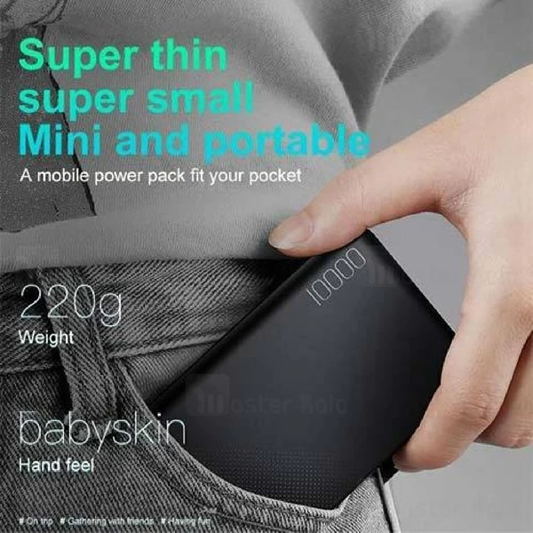 پاوربانک وایرلس 10000 بیسوس Baseus Mini Cu power bank PPALL-KU01 توان 2.1 آمپر