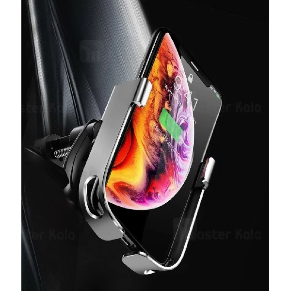 هولدر هوشمند و شارژر وایرلس بیسوس Baseus Rock-solid Electric WXHW01-01 توان 10 وات