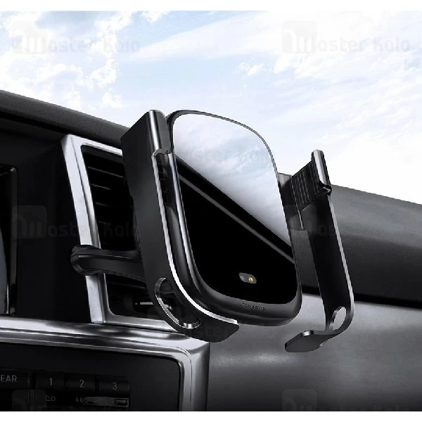 هولدر هوشمند و شارژر وایرلس بیسوس Baseus Rock-solid Electric WXHW01-01 توان 10 وات