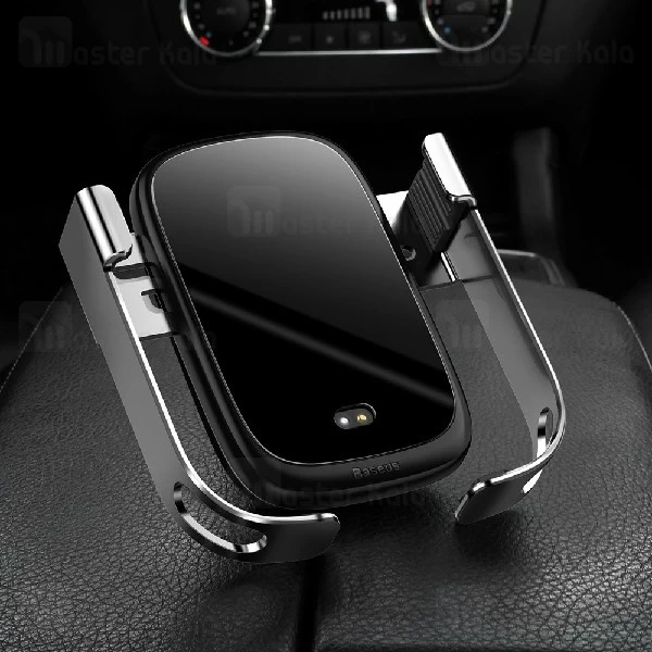 هولدر هوشمند و شارژر وایرلس بیسوس Baseus Rock-solid Electric WXHW01-01 توان 10 وات