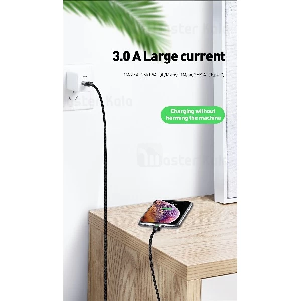 کابل سه کاره بیسوس Baseus Zinc Magnetic Cable Kit 3 in 1 2A TZCAXC-B01