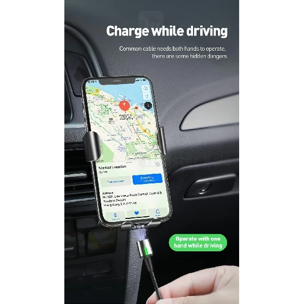 کابل سه کاره بیسوس Baseus Zinc Magnetic Cable Kit 3 in 1 2A TZCAXC-B01