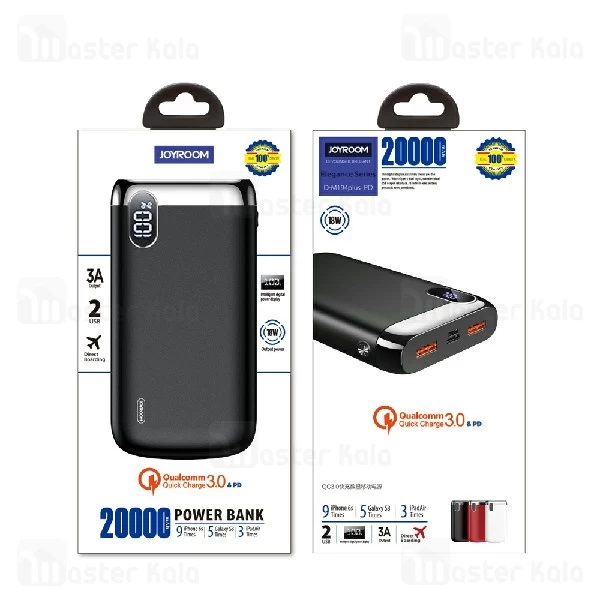 پاوربانک 20000 فست شارژ جویروم Joyroom D-M194plus PD Elegance QC3.0 توان 3 آمپر