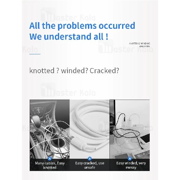 کابل لایتنینگ جویروم Joyroom S-M391 Walker Spring Cable 2.4A طراحی تلفنی