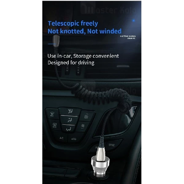 کابل لایتنینگ جویروم Joyroom S-M391 Walker Spring Cable 2.4A طراحی تلفنی