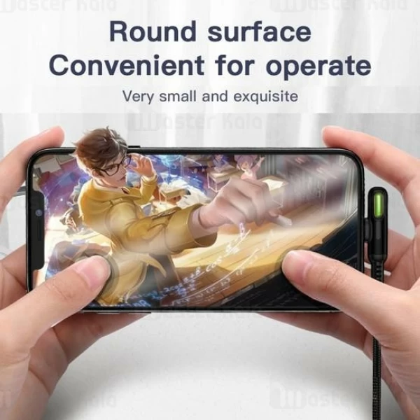 کابل لایتنینگ جویروم Joyroom S-M392 Baige Led Cable توان 2.4 آمپر طول 1.2 متر