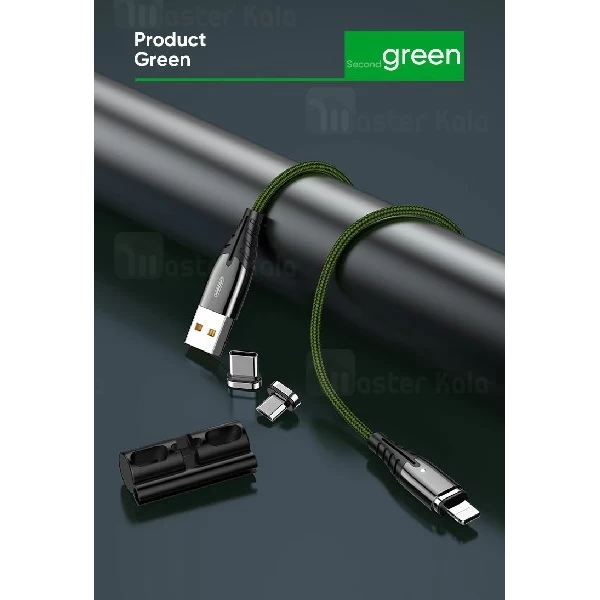 کابل مگنتی سه سر جویروم Joyroom S-M408 3 in 1 Magnetic Cable به طول 2.4 متر