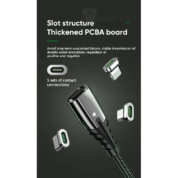 کابل مگنتی سه سر جویروم Joyroom S-M408 3 in 1 Magnetic Cable به طول 2.4 متر