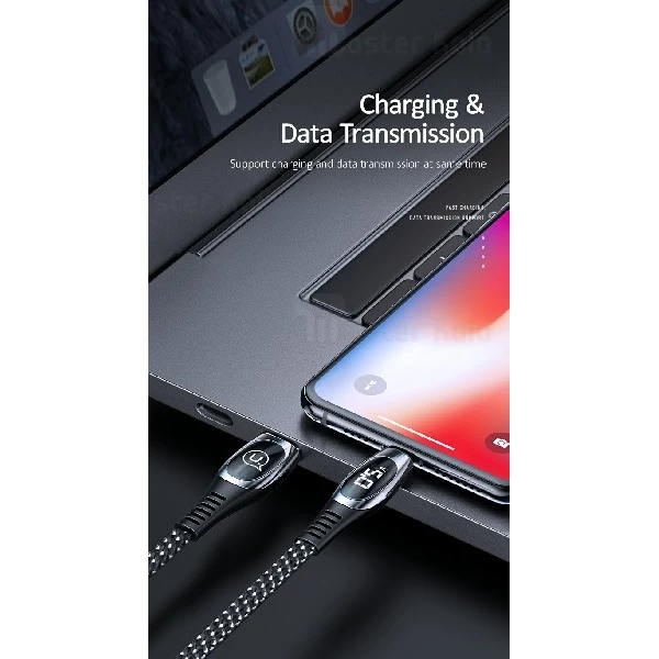 کابل لایتنینگ یوسمز Usams US-SJ368 U36 Data Cable دارای نمایشگر دیجیتال