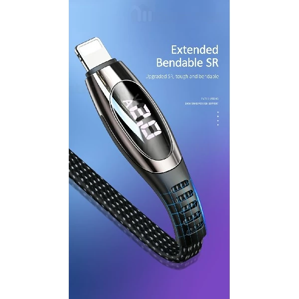 کابل لایتنینگ یوسمز Usams US-SJ368 U36 Data Cable دارای نمایشگر دیجیتال
