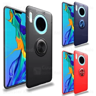 قاب ژله ای طرح چرم انگشتی Huawei Mate 30 Becation A.F Magnetic Ring