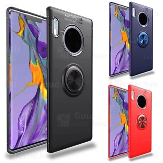 قاب ژله ای طرح چرم انگشتی Huawei Mate 30 Pro Becation A.F Magnetic Ring