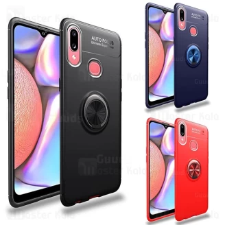 قاب ژله ای طرح چرم انگشتی Samsung Galaxy A10s / A107 AutoFocus Magnetic Ring