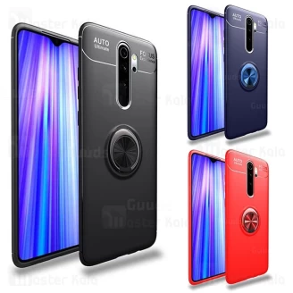 قاب ژله ای طرح چرم انگشتی Xiaomi Redmi Note 8 Pro AutoFocus Magnetic Ring