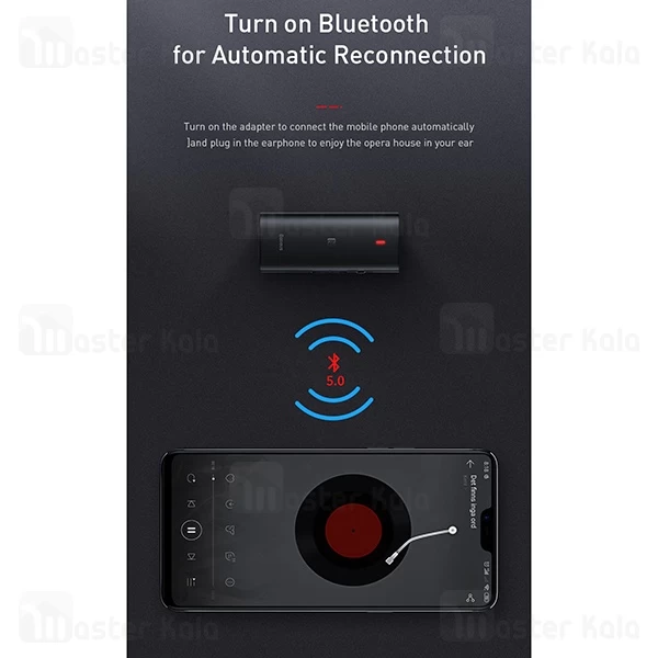 گیرنده صوتی بلوتوثی بیسوس Baseus BA03 Immersive Virtual 3D Wireless Audio Receiver