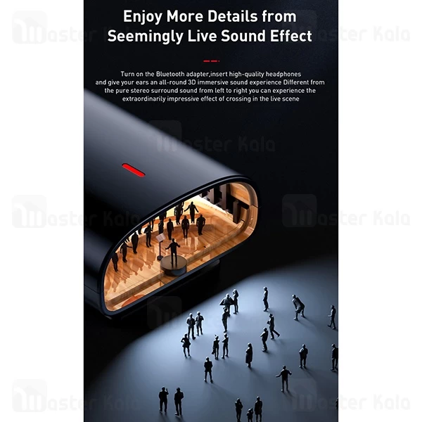 گیرنده صوتی بلوتوثی بیسوس Baseus BA03 Immersive Virtual 3D Wireless Audio Receiver