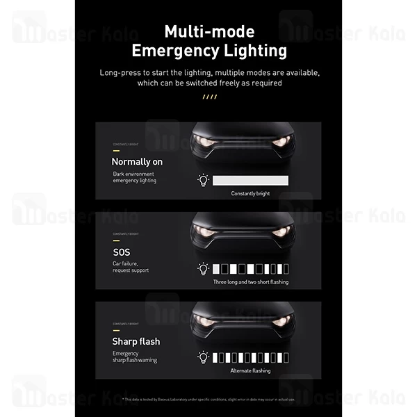 پاوربانک و جامپ استارتر Baseus CRJS01-01 Super Energy Car Jump Starter 8000mAh PowerBank