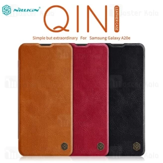 کیف چرمی نیلکین سامسونگ Samsung Galaxy A20e 2019 Nillkin Qin Leather Case