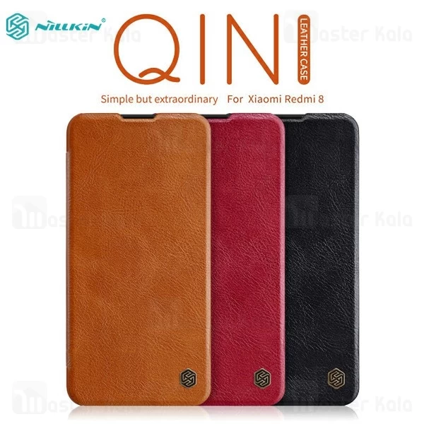 کیف چرمی نیلکین شیائومی Xiaomi Redmi 8 Nillkin Qin Leather Case
