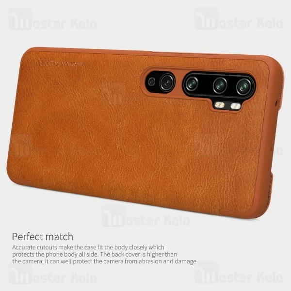 کیف چرمی نیلکین شیائومی Xiaomi Mi CC9 Pro / Mi Note 10 / Mi Note 10 Pro Nillkin Qin Leather Case