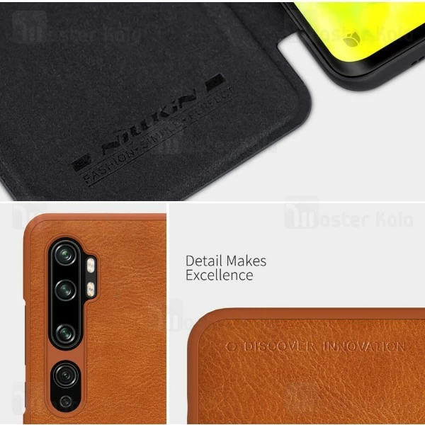 کیف چرمی نیلکین شیائومی Xiaomi Mi CC9 Pro / Mi Note 10 / Mi Note 10 Pro Nillkin Qin Leather Case