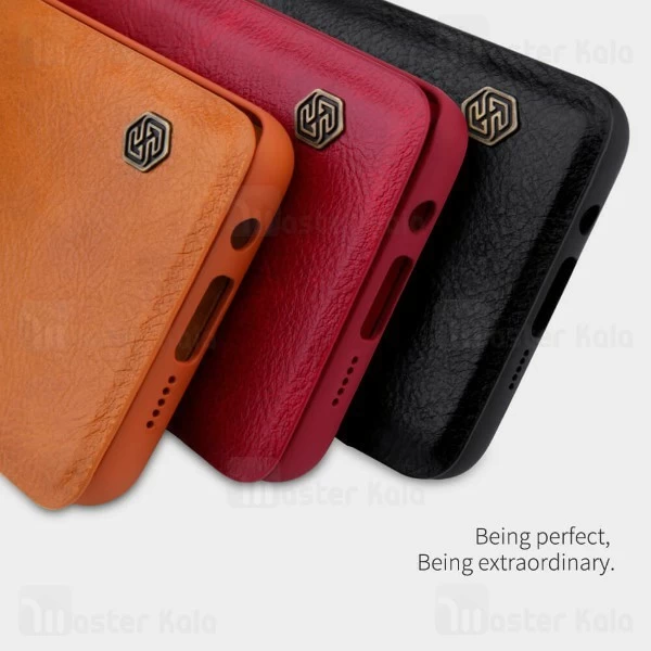 کیف چرمی نیلکین شیائومی Xiaomi Mi CC9 Pro / Mi Note 10 / Mi Note 10 Pro Nillkin Qin Leather Case