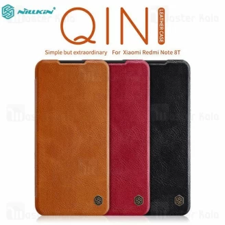 کیف چرمی نیلکین شیائومی Xiaomi Redmi Note 8T Nillkin Qin Leather Case