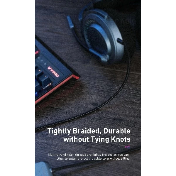 هدفون سیمی بیسوس Baseus D05 GAMO Immersive Virtual 3D Game headphone NGD05-01 طراحی گیمینگ