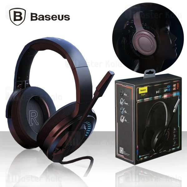 هدفون سیمی بیسوس Baseus D05 GAMO Immersive Virtual 3D Game headphone NGD05-01 طراحی گیمینگ
