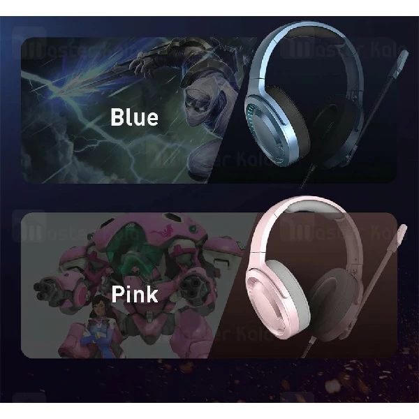 هدفون سیمی بیسوس Baseus D05 GAMO Immersive Virtual 3D Game headphone NGD05-01 طراحی گیمینگ