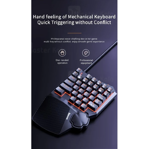 مبدل اتصال موس و کیبورد به موبایل Baseus GAMOMobile Game GMGA01-01 دارای استند