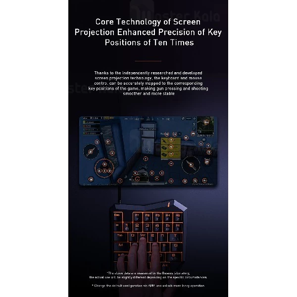 مبدل اتصال موس و کیبورد به موبایل Baseus GAMOMobile Game GMGA01-01 دارای استند