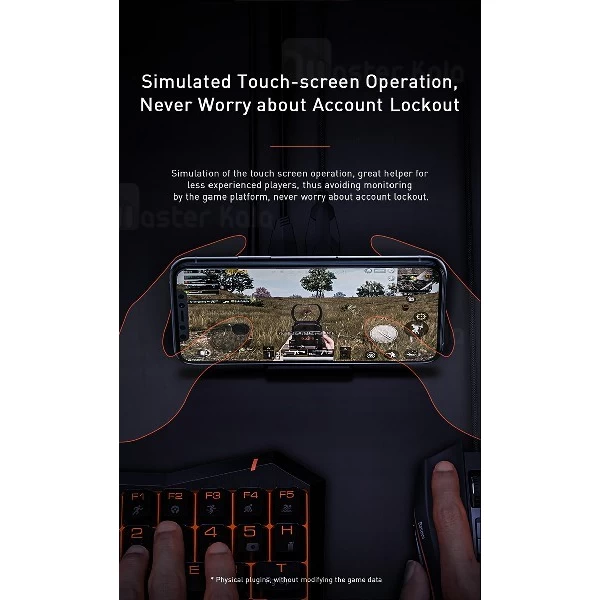مبدل اتصال موس و کیبورد به موبایل Baseus GAMOMobile Game GMGA01-01 دارای استند