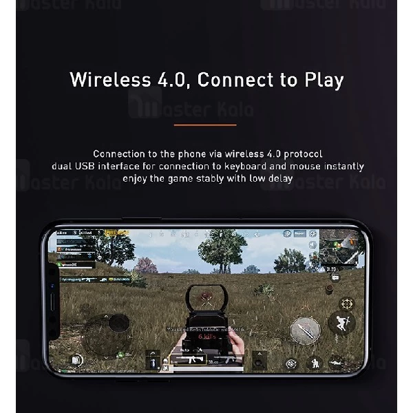 مبدل اتصال موس و کیبورد به موبایل Baseus GAMOMobile Game GMGA01-01 دارای استند
