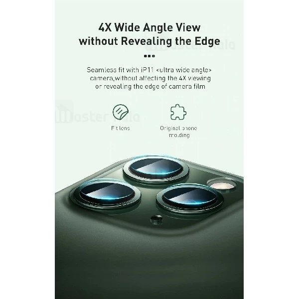 محافظ لنز دوربین شیشه ای موبایل آیفون Apple iPhone 11/11 Pro/11 Pro Max Baseus SGAPIPH58S-JT02