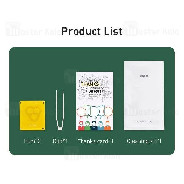 محافظ لنز دوربین شیشه ای موبایل آیفون Apple iPhone 11/11 Pro/11 Pro Max Baseus SGAPIPH58S-JT02