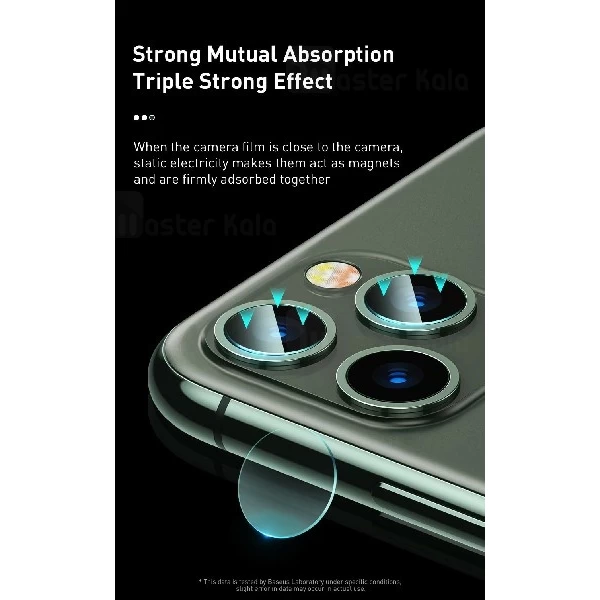 محافظ لنز دوربین شیشه ای موبایل آیفون Apple iPhone 11/11 Pro/11 Pro Max Baseus SGAPIPH58S-JT02