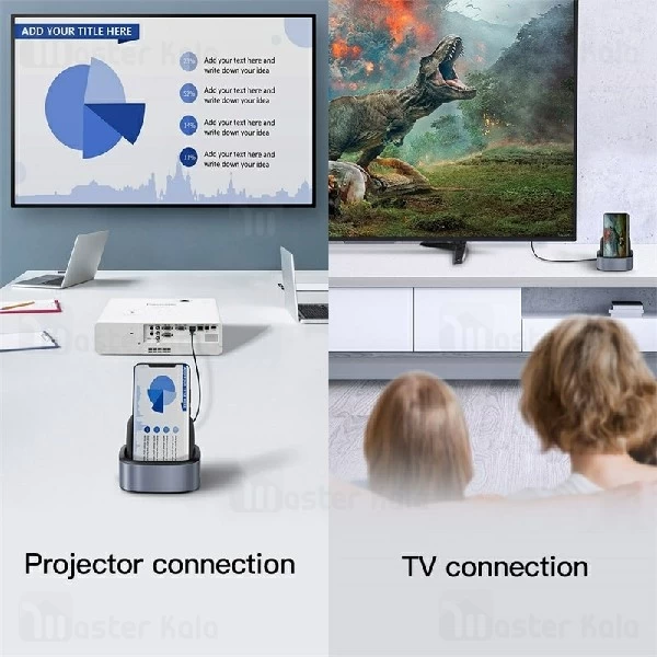 هاب شارژر و داک انتقال اطلاعات بیسوس Baseus Mate Docking Intelligent Hub CAHUB-S0G