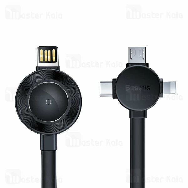 کابل چهار کاره بیسوس Baseus Star Ring CA1T4-J0G دارای شارژر وایرلس Apple Watch
