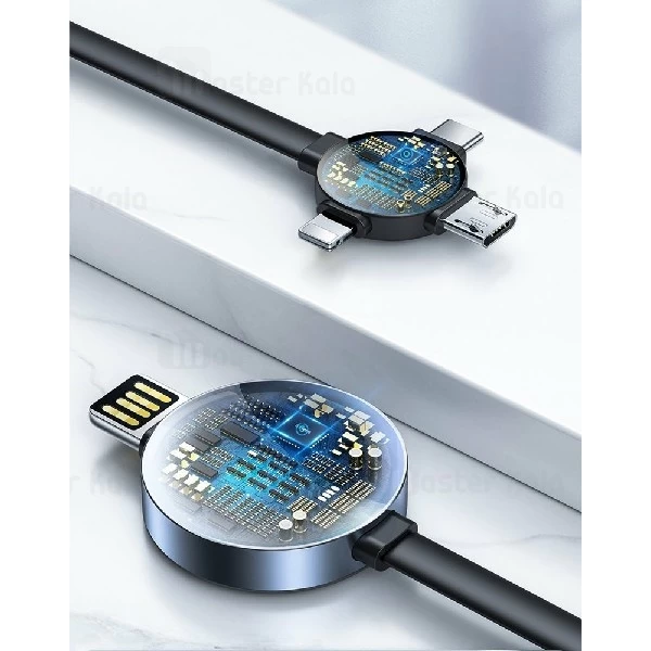 کابل چهار کاره بیسوس Baseus Star Ring CA1T4-J0G دارای شارژر وایرلس Apple Watch
